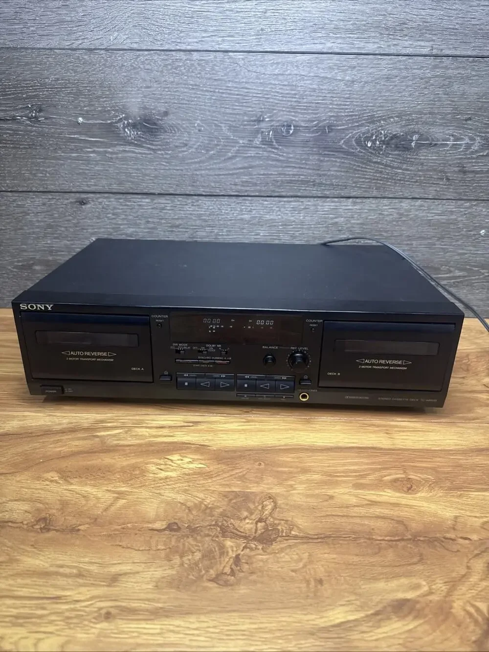 Sony TC-WR535 Dual Cassette Deck ~For Parts/ Repair Only